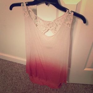 Lace Back Tank